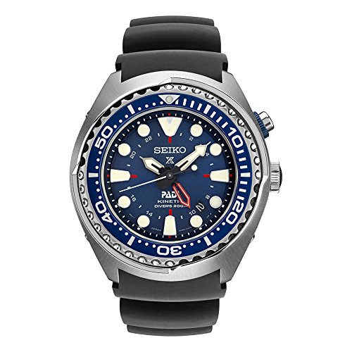 Seiko SUN065 PADI Kinetic GMT Diver Watch - Dive into Style with Precision and Functionality