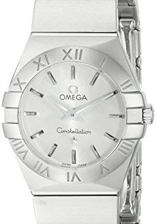 Omega Women's 12310246002001 Constellation Analog Display Swiss Quartz Silver Watch