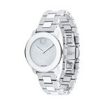 Movado Bold, Stainless Steel Case, Silver Dial, Stainless Steel Bracelet, Women