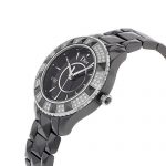 Christian Dior Women's Black Eight Analog Display Swiss Quartz Black Watch