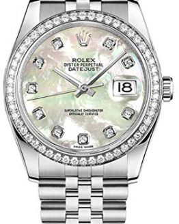 Women's Rolex Datejust 36 Diamond Luxury Watch (Reference: 116244)