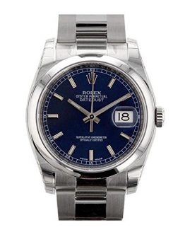 Rolex Datejust 36mm Blue Dial Stainless Steel Watch 116200