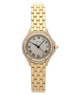 Cartier Cougar Quartz (Battery) Silver Dial Womens Watch