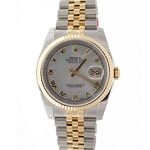 Rolex Datejust 36mm Mother Of Pearl Dial Fluted Watch 116233