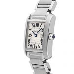 Cartier Tank Francaise Quartz (Battery) Silver Dial Womens Watch