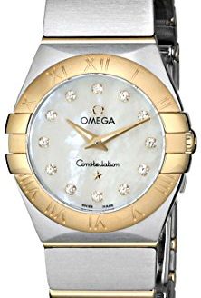 Omega Women's 123.20.24.60.55.002 Mother-Of-Pearl Dial Constellation Watch