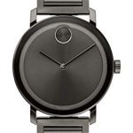 Movado Men's BOLD Evolution Gunmetal Watch with a Flat Dot Sunray Dial, Gold (Model 3600509)