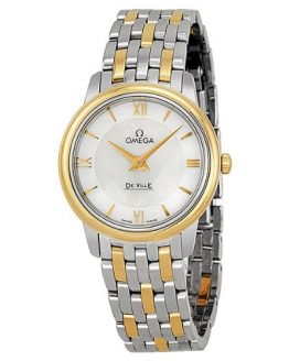 Omega De Ville Prestige White Mother of Pearl Dial Ladies Watch 424.20.27.60.05.001