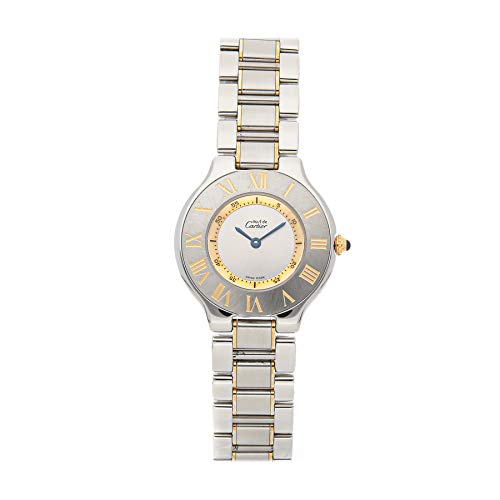 Cartier Must 21 Quartz (Battery) Silver Dial Womens Watch W10072R6 (Certified Pre-Owned) Cartier Must 21 Quartz (Battery) Silver Dial Womens Watch