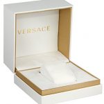 Versace Women's Acron Diamond-Accented Gold-Plated Watch