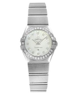 Omega Constellation 123.15.24.60.55.002 24mm Steel Diamonds Luxury Watch