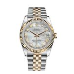 Rolex Datejust 36mm Mother Of Pearl Dial Fluted Watch 116233