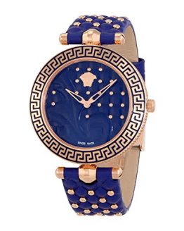 Versace Vanitas Blue Dial Ladies Leather Watch