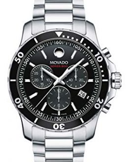 Movado Men's Series 800 Sport Chrongraph Watch with Printed Index Dial, Black/Silver/Grey 2600142