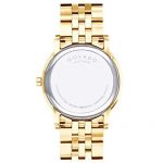 Movado Men's Museum Yellow Pvd Case with a Black Dial on a Yellow Pvd Bracelet