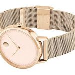 Movado FACE, Carnation Gold Stainless Steel Case, Pink Dial, Mesh Bracelet, Women, 3640016