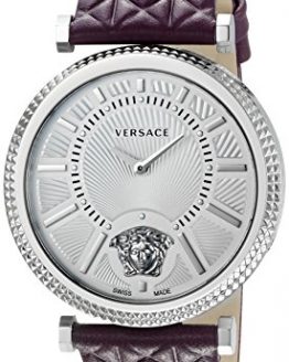 Versace Women's V-HELIX Analog Display Swiss Quartz Purple Watch