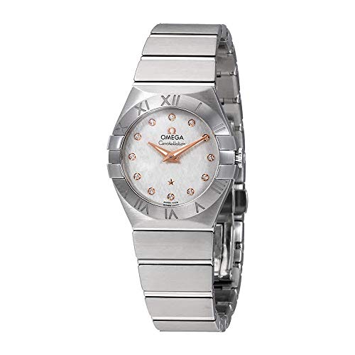 Omega Constellation Silver Diamond Dial Ladies Watch 123.10.27.60.52.001