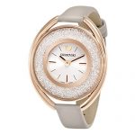 Swarovski Crystalline Oval Rose Gold-Tone Ladies Watch