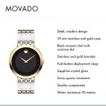 Movado Men's Esperanza Two Tone Watch with Concave Dot Museum Dial