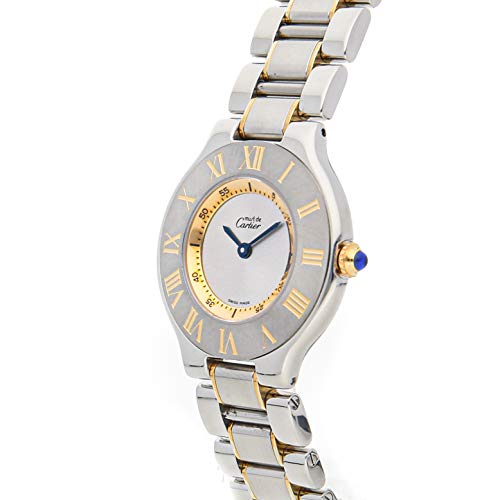 Cartier Must 21 Quartz (Battery) Silver Dial Womens Watch W10072R6 (Certified Pre-Owned) 1 Cartier Must 21 Quartz (Battery) Silver Dial Womens Watch