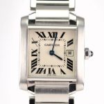 Cartier Midsize Tank Francaise Stainless Steel Watch