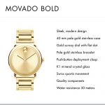 Movado Men's BOLD Evolution LYG Watch with a Flat Dot Sunray Dial, Gold (Model 3600508)