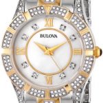 Bulova Women's Swarovski Crystal Two Tone Bracelet Watch