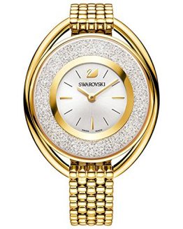 SWAROVSKI Crystalline Oval Gold Tone Bracelet Watch