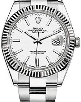 Rolex Datejust 41 White Dial Stainless Steel Men's Watch