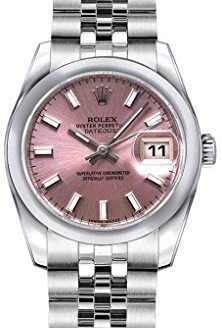 Rolex Lady-Datejust 26 179160 Pink Dial on Jubilee Bracelet Luxury Watch