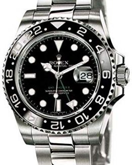 Rolex GMT-Master II Stainless Steel Watch Black Dial 116710LN