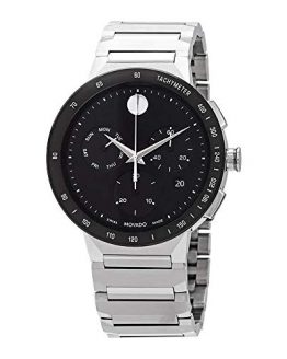 Movado Sapphire Chronograph Quartz Black Dial Men's Watch