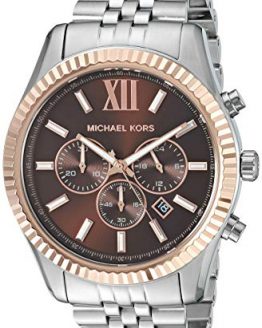 Michael Kors Men's Lexington Quartz Watch with Stainless Steel Strap