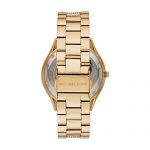 Michael Kors Women's Slim Runway Quartz Watch with Stainless-Steel-Plated Strap