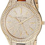 Michael Kors Women's Slim Runway Quartz Watch with Stainless-Steel-Plated Strap