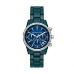 Michael Kors Women's Ritz Quartz Watch with Stainless Steel Strap