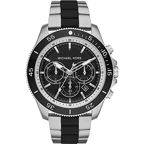 Michael Kors Mens Chronograph Quartz Watch with Stainless Steel Strap