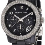 Michael Kors Women's Black Ceramic Runway Glitz Watch