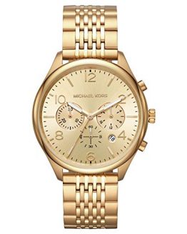 Michael Kors Mens Chronograph Quartz Watch with Stainless Steel Strap