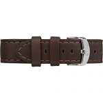Timex Unisex Metropolitan+ Dark Brown Stitched Leather Strap Watch