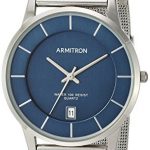 Armitron Men's Date Function Dial Silver-Tone Mesh Bracelet Watch