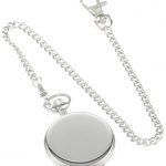 Charles-Hubert, Paris Stainless Steel Mechanical Pocket Watch