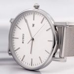BUREI Men's Fashion Minimalist Wrist Watch Analog Date with Stainless Steel