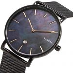 Skagen Men's Hagen Analog-Quartz Stainless-Steel-Plated Strap, Black