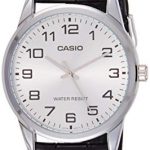 Casio Men's Black Leather Quartz Watch