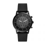 Fossil Men's Collider HR Heart Rate Stainless Steel and Silicone Hybrid Smartwatch