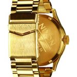Nixon Mens Sentry SS Gold Green Sunray Watch