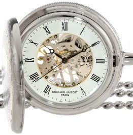Charles Hubert Two-Tone Mechanical Pocket Watch