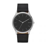 Skagen Men's Holst Quartz Stainless Steel and Leather Watch Color